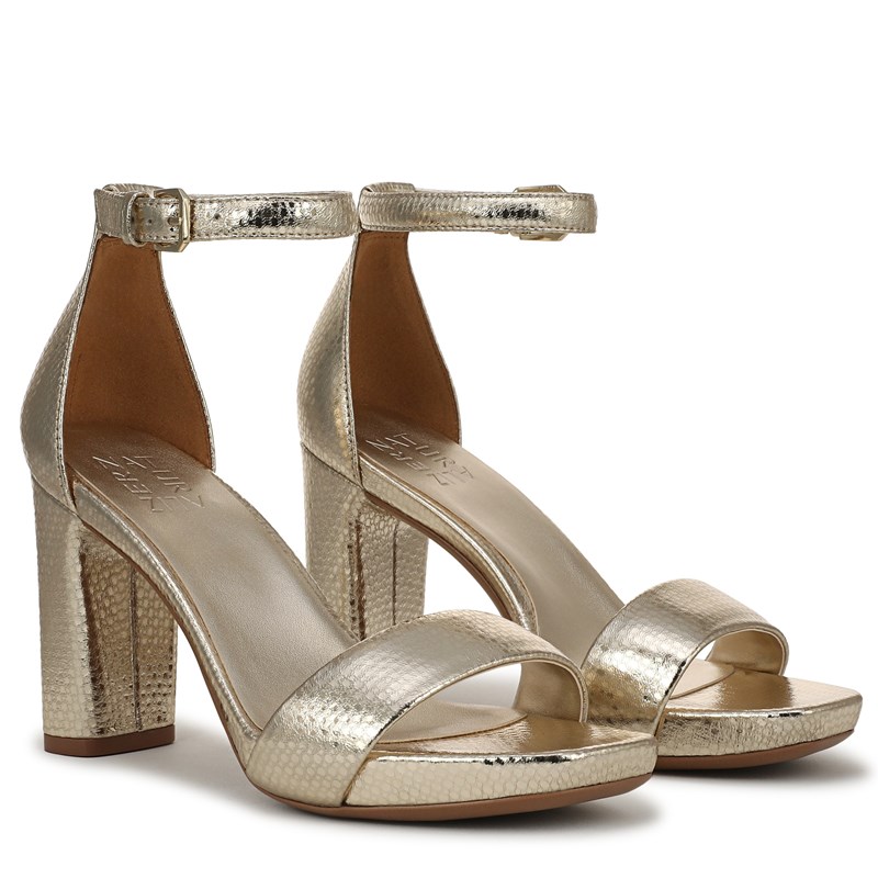 Naturalizer Women's Joy Dress Sandals (Light Gold Leather) - Size 7.5 M