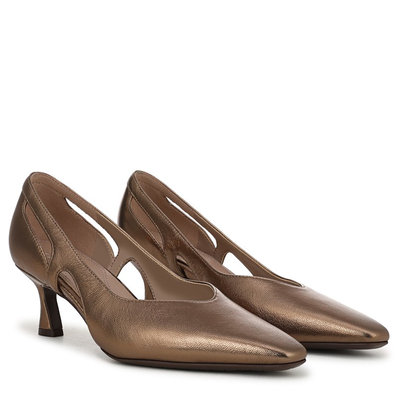 Naturalizer Women's Gracie Pump Shoes (Old Gold Leather) - Size 10.5 M