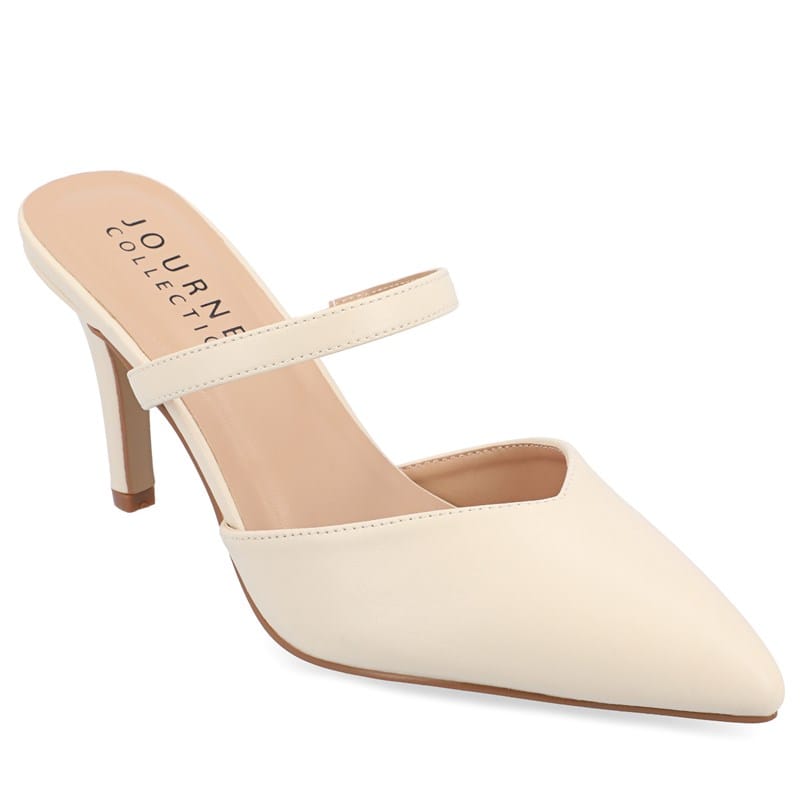 Journee Women's Yvon Supernatural Shades Dress Mule Shoes (Cream) - Size 12.0