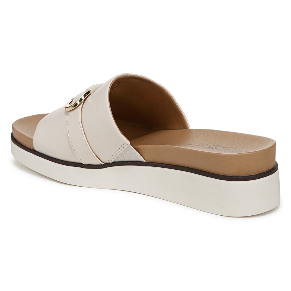 (取寄) ライフストライド レディース ジェネビーブ LifeStride women Genevieve Platino Gold Faux Leather LifeStride Women's Genevieve Flat Sandal | Famous Footwear