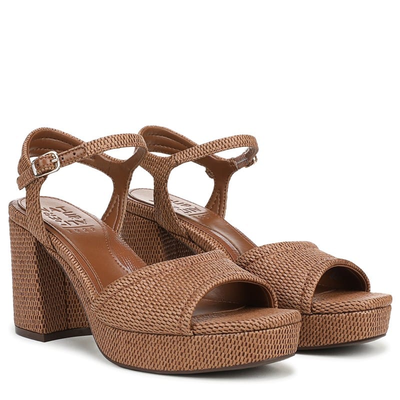 Naturalizer Women's Petra Dress Sandals (Walnut Brown Faux Leather) - Size 11.0 M
