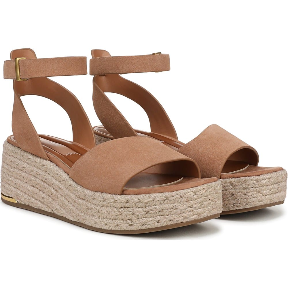 Arisaです。ティファニー　ソルト＆ペッパー Franco Sarto Women's Tiffany Platform Espadrille Sandal | Famous