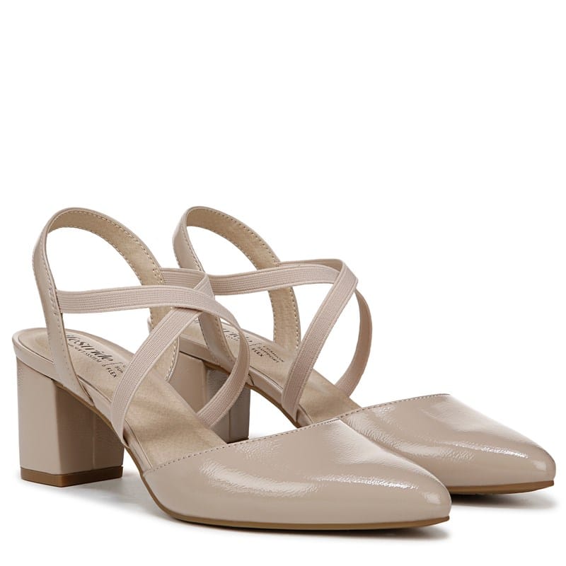 Lifestride Women's April Dress Sandals (Tender Taupe Faux Leather) - Size 11.0 M