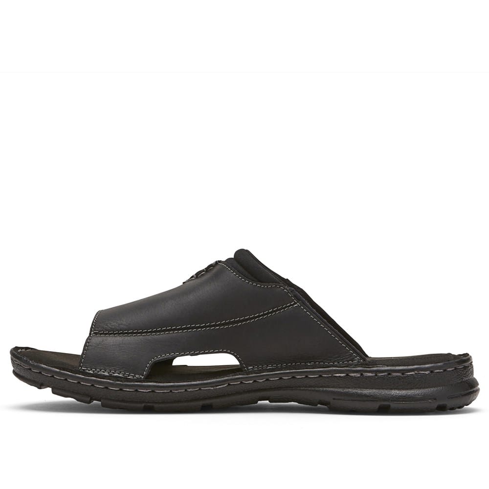 NWT ROCKPORT Mens Black Darwyn Xband Open Toe Slip On Leather Sandals Shoes 12 Rockport | Shoes | Nwt Rockport Mens Black Darwyn Xband Open  main image 4