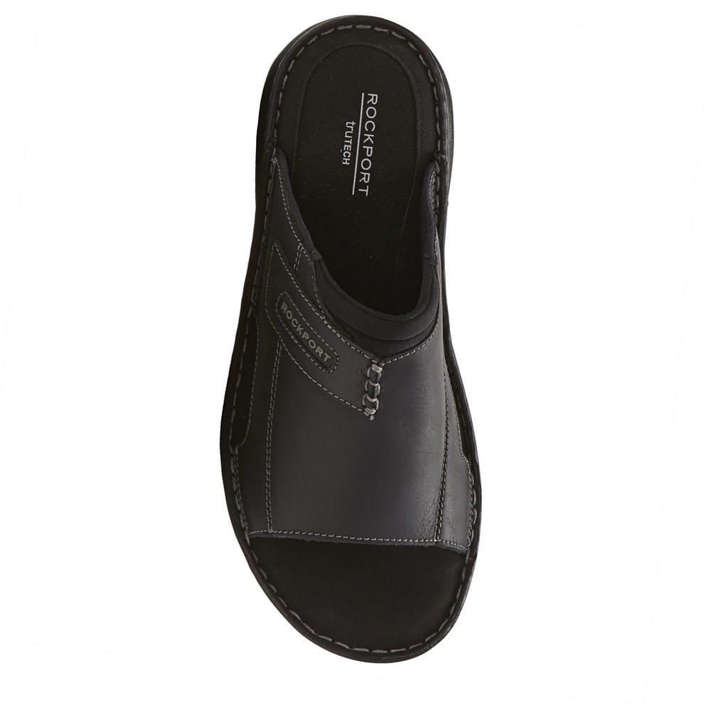Sandali Infradito Rockport Darwyn Slide 2 Uomo, Pelle Marrone, Taglia 11.5 W US, Suola In PU Ammortizzata - 3