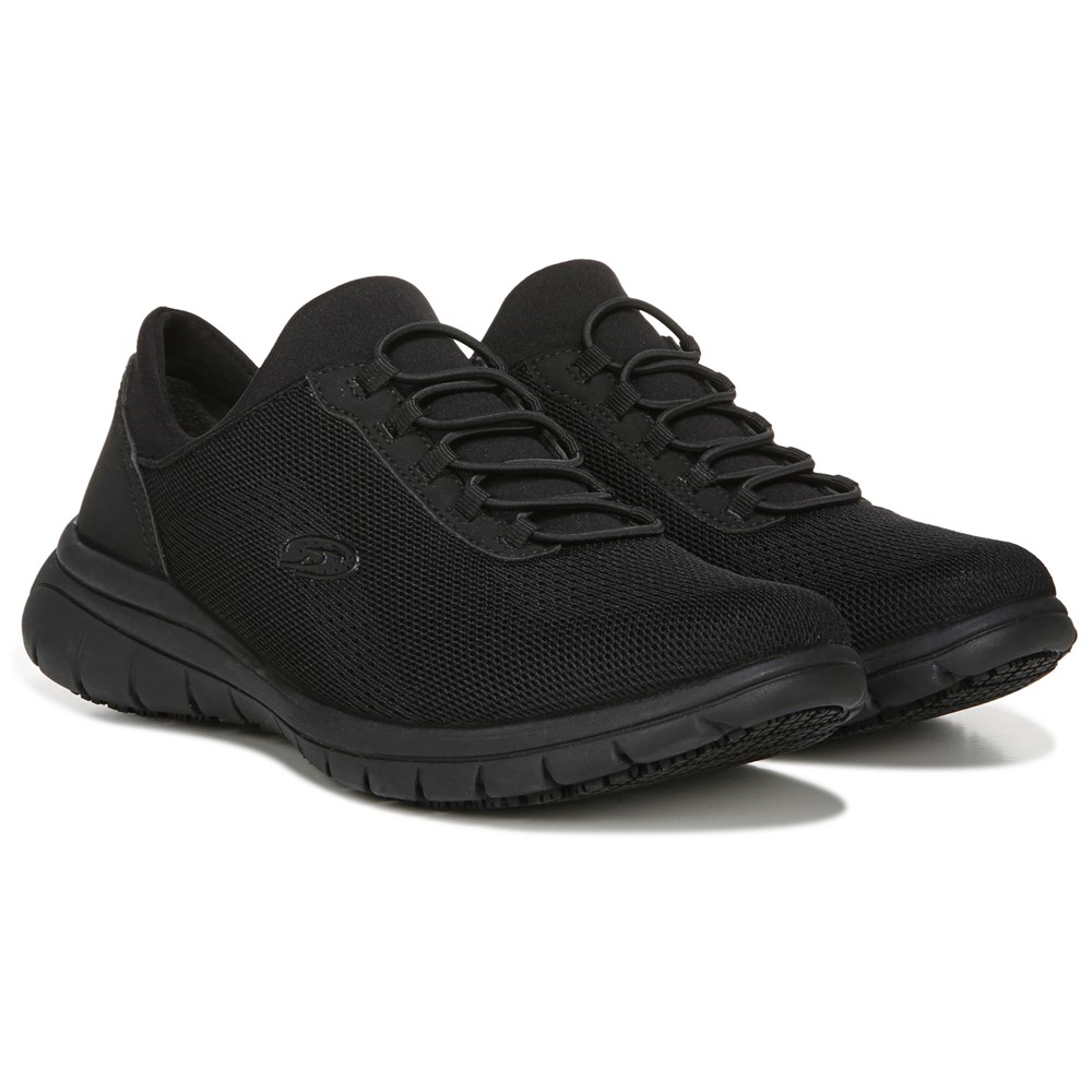 Women s Vision Knit Slip Resistant Slip On Work Shoe