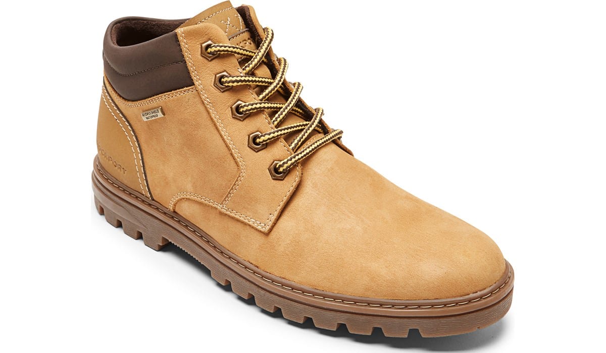 Wide Waterproof Plain Toe Boot 