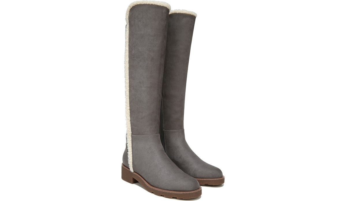 grey tall boots