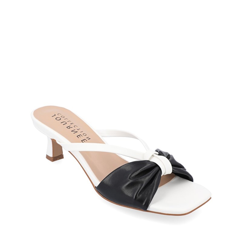 Journee Women's Starling Wide Dress Sandals (Black) - Size 9.0 W