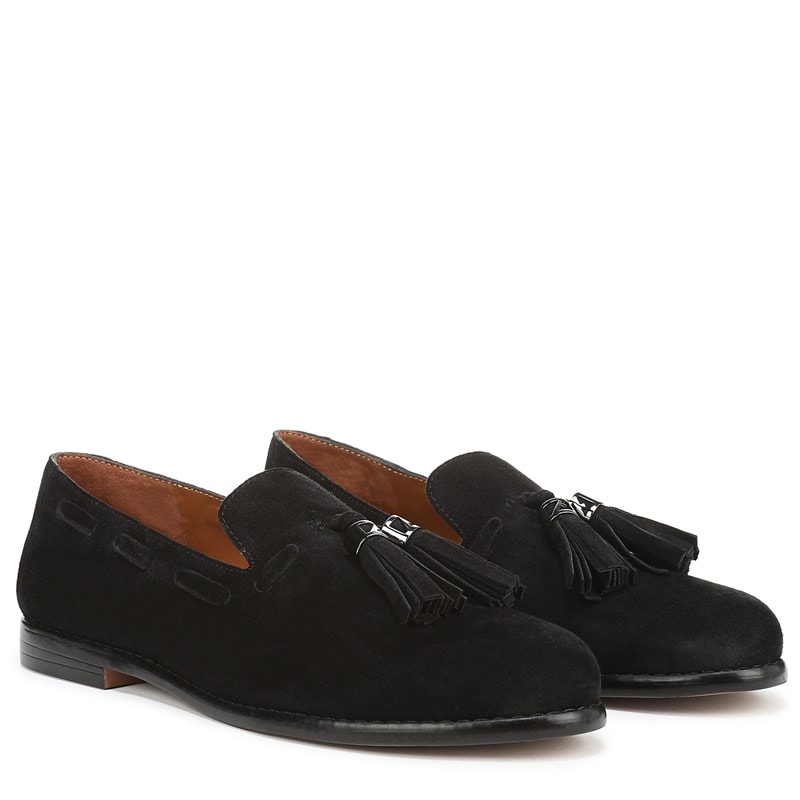 Franco Sarto Women's Hartlie Tassel Loafers (Black Suede) - Size 10.0 M
