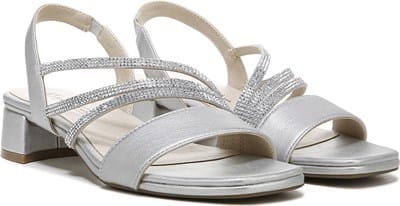 famous footwear silver dress shoes SILVER SHOES sweetheart neckline detail