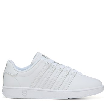K-Swiss Grade School-Big Kid Classic VN Leather Shoe White in Sizes 3.5 to 7