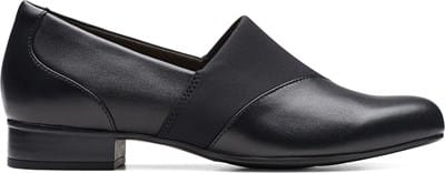 Clarks Donna Emily 2 Ruby Pump – Scarpa Court In Pelle Blu Navy, Suola Antiscivolo TPR, Plantare Ultimativo Comfort, Tacco A Blocco, Elegante E Comoda