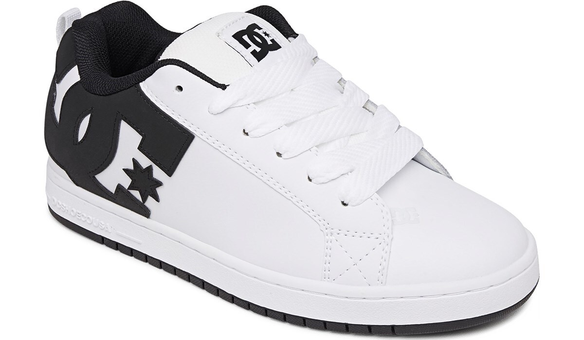 DC Shoes Men�s Court Graffik Skate Shoe White, Sneakers