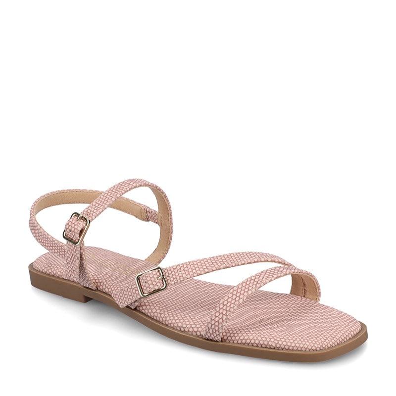 Journee Women's Brianna Multistrap Sandals (Pink Lizard) - Size 6.0 M