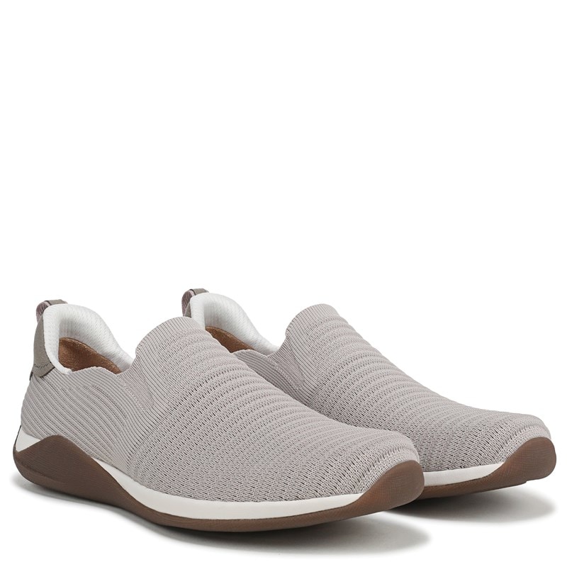 Ryka Women's Era Knit Slip On Sneakers (Chateau Taupe Fabric) - Size 6.0 W