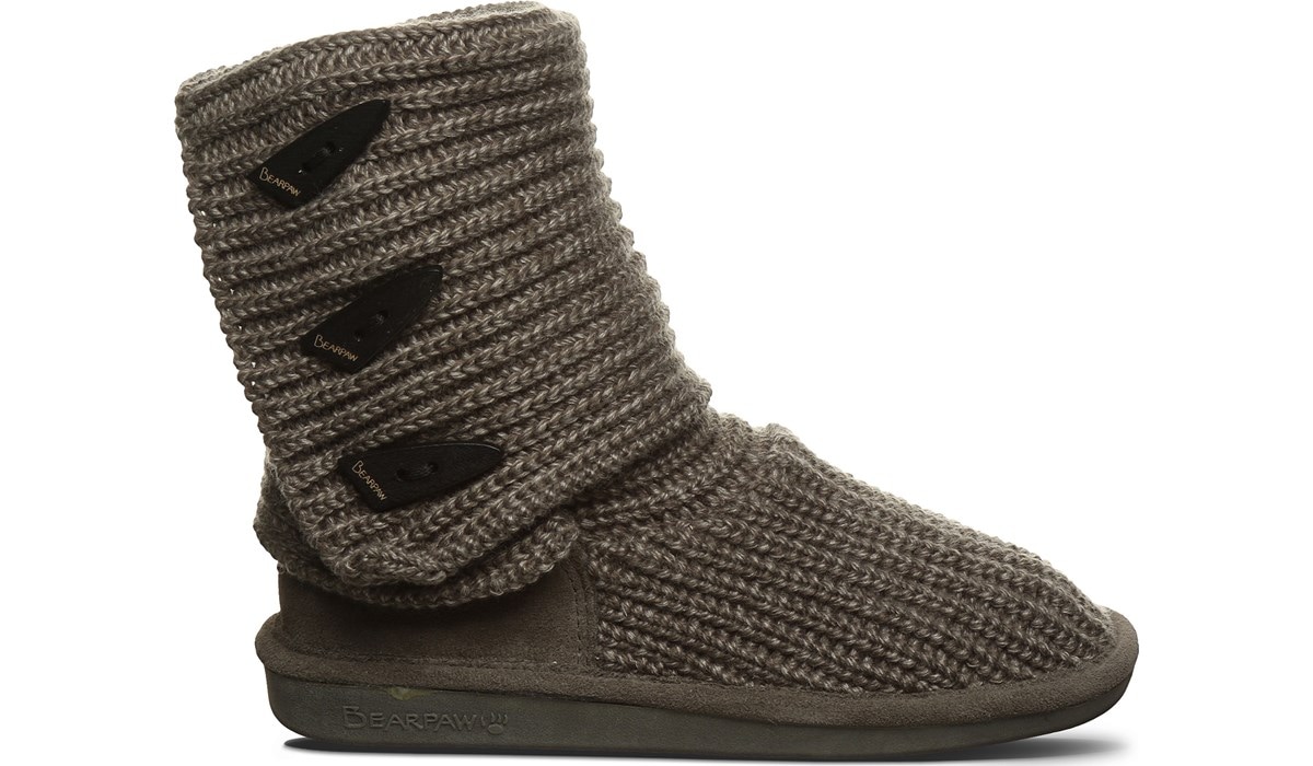 Bearpaw Women's Knit Tall Fold Over Boot | Famous Footwear