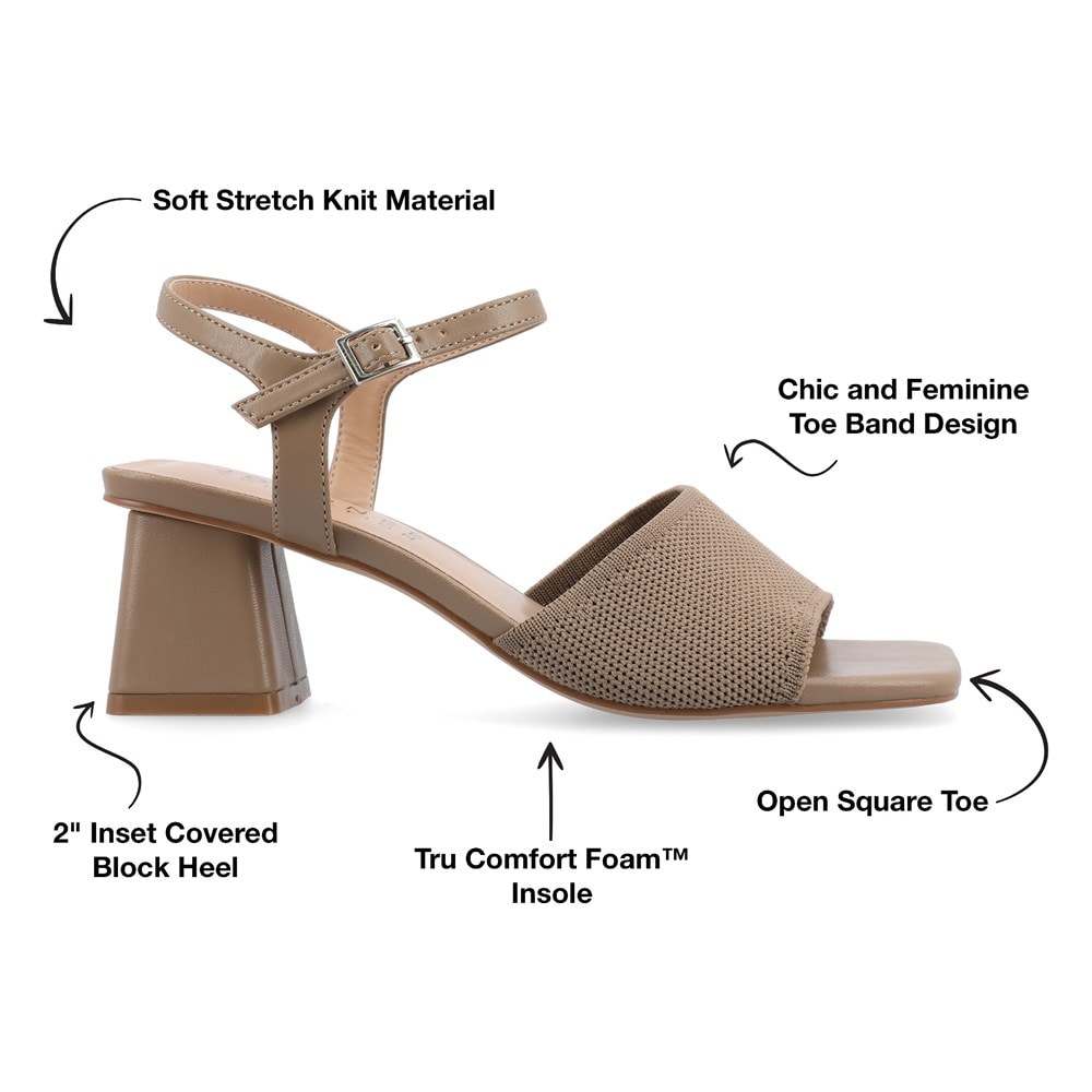 Journee Women's Evylinn Block Heel Dress Sandal | Famous Footwear