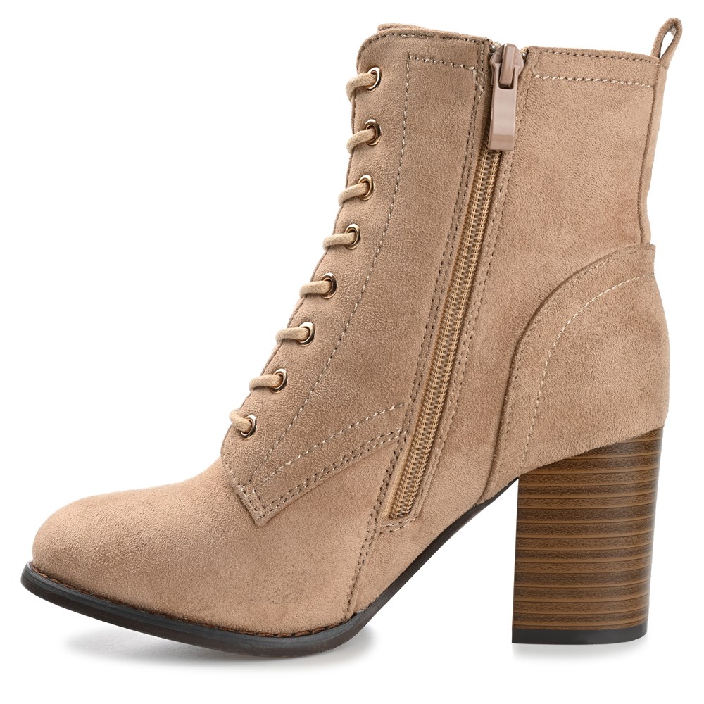 Journee Women s Baylor Block Heel Ankle Boot Famous Footwear