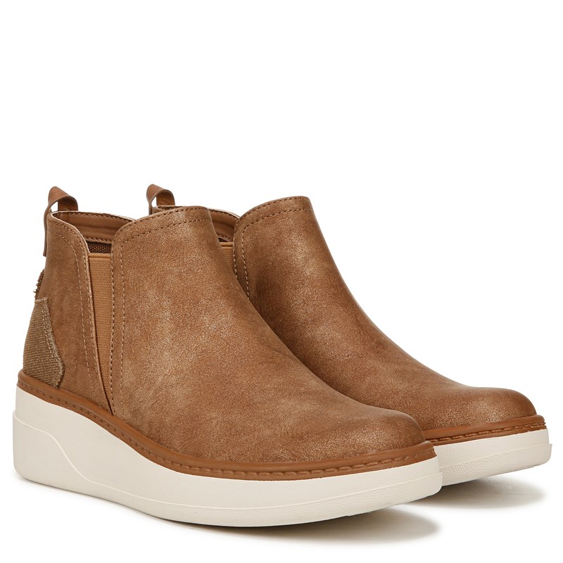 Blowfish Malibu Women's Charming Wedge Sneaker Boots (Whiskey Faux Leather) - Size 6.5 M