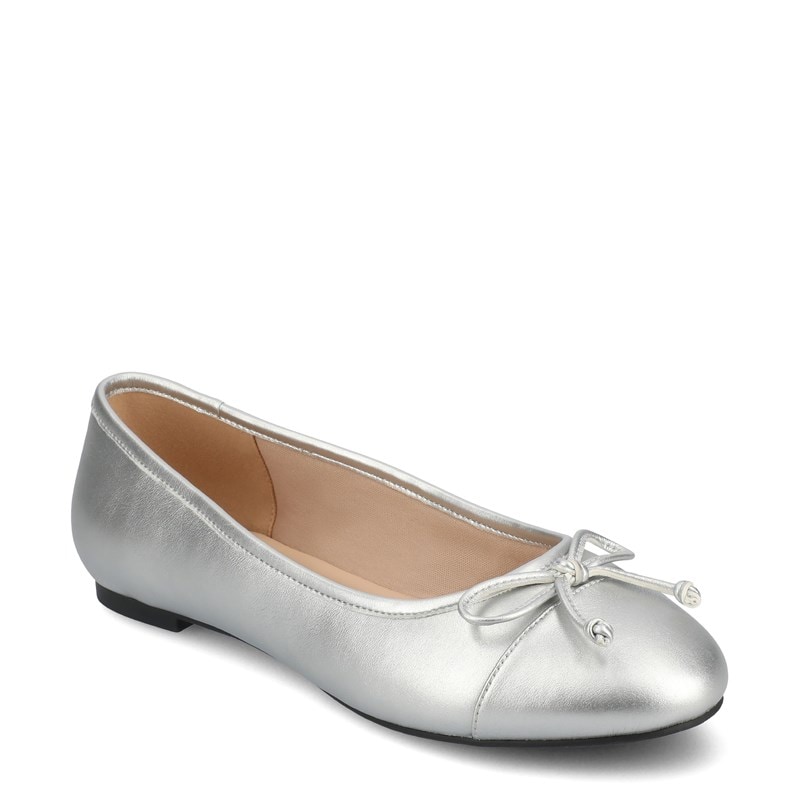 Journee Women's Kaiah Ballet Flat Shoes (Silver) - Size 9.0 M