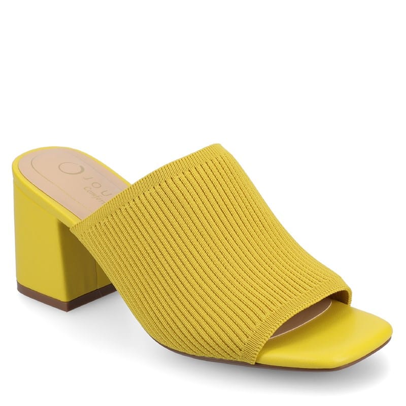 Journee Women's Lorenna Medium/Wide Block Heel Dress Sandals (Mango) - Size 11.0 M