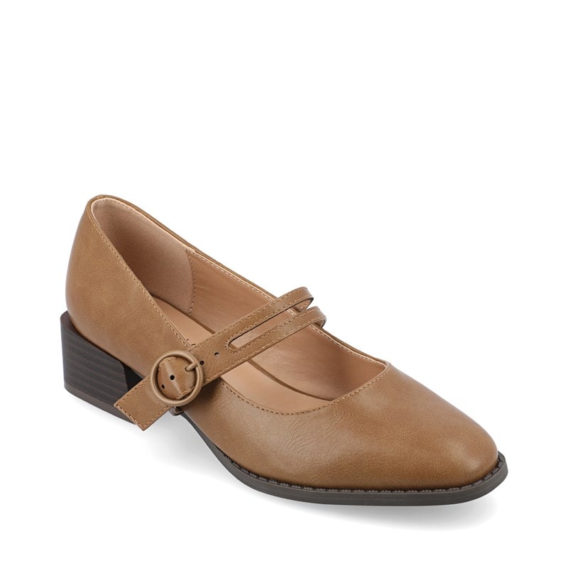 Journee Women's Savvi Mary Jane Shoes (Tan) - Size 10.0 M