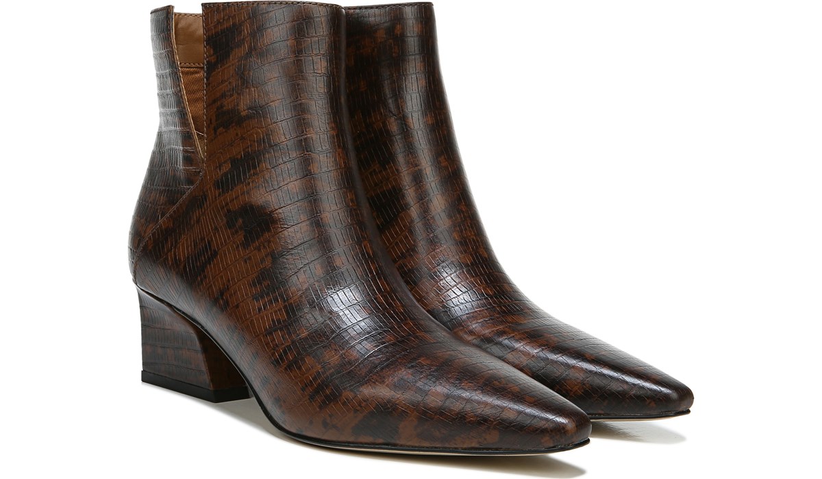 franco waxton block heel bootie