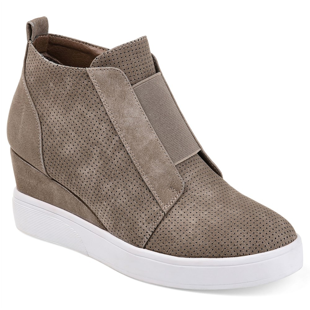 Journee Women s Clara Wedge Slip On Sneaker Famous Footwear