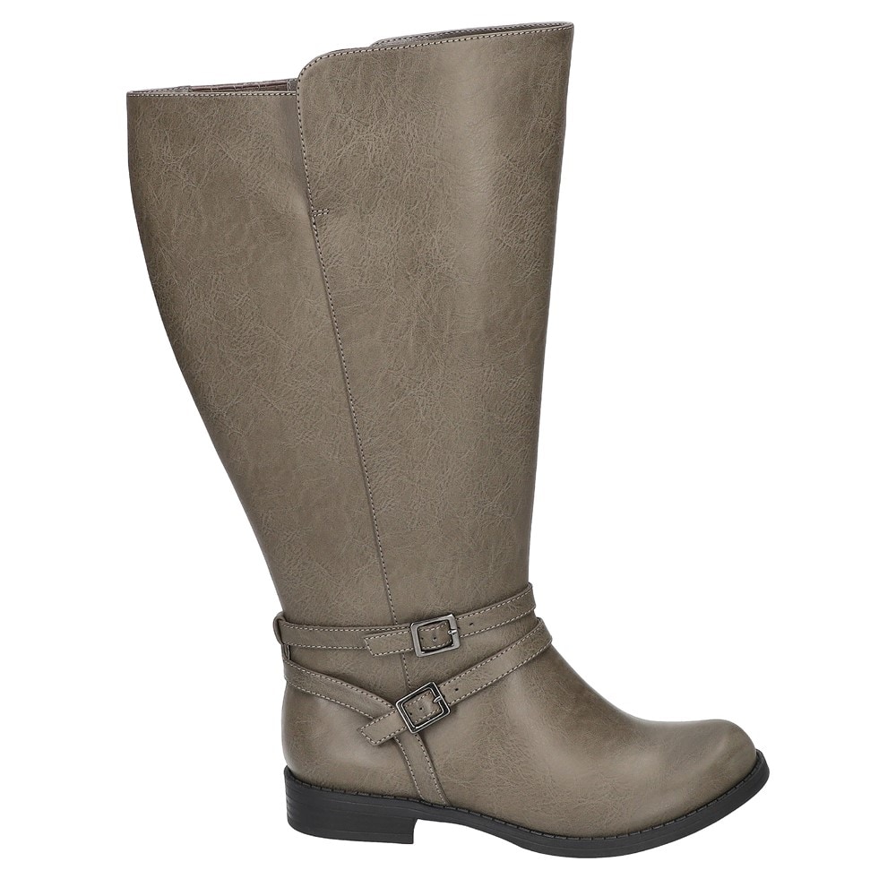 Calf Knee Boots Womens Wide Calf Grey Boots High Boots Womens Gray