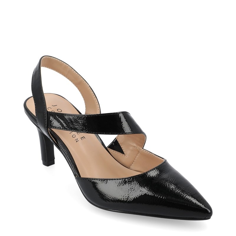 Journee Women's Scarlett Slingback Pump Shoes (Black) - Size 8.0 M