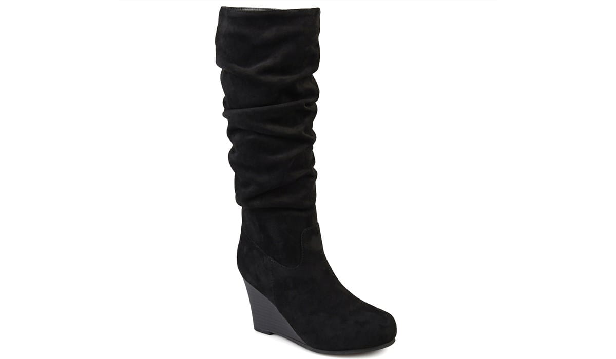 Haze Wide Calf Wedge Slouch Boot 