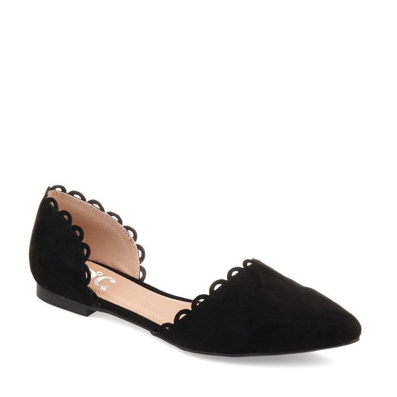 Journee Collection Women's Jezlin Flat Shoes (Black) - Size 10.0 M