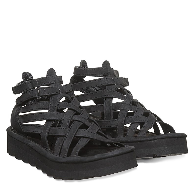 Bearpaw Women's Prominence Platform Gladiator Sandals (Black) - Size 10.0 M