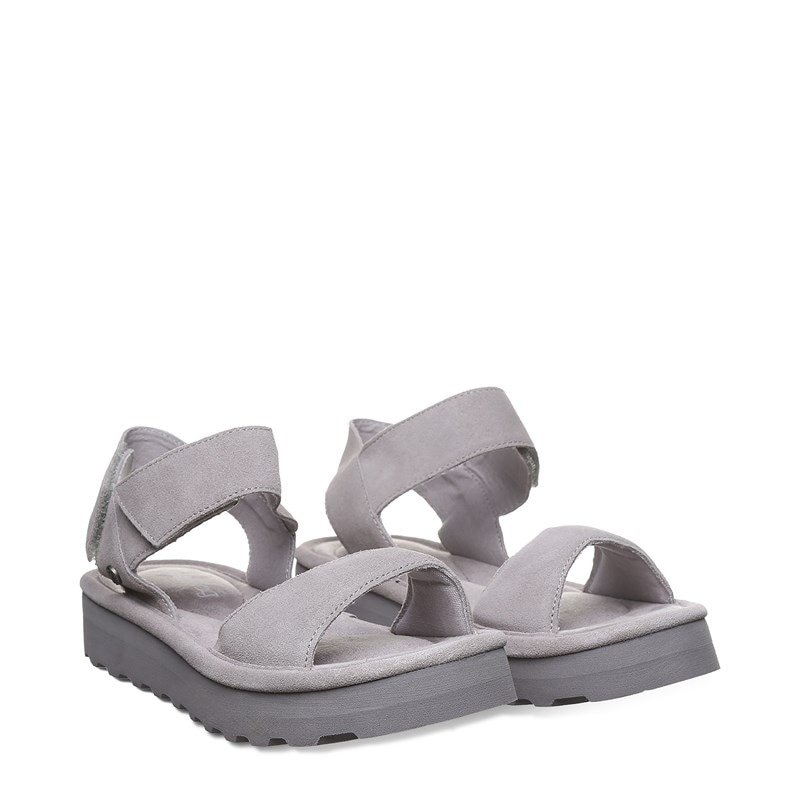 Bearpaw Women's Crest Platform Sandals (Gray Fog) - Size 7.0 M
