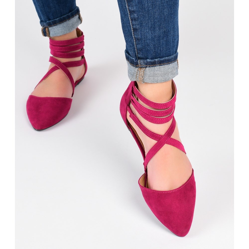 Journee Women's Marlee Pointed Toe Flat Famous Footwear