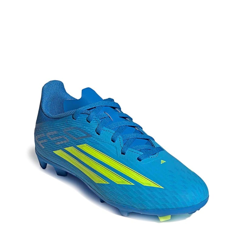 Adidas Kids' F50 League Firm/Multi Soccer Cleats Little/Big Kid Shoes (Blue/Yellow/Blue) - Size 13.5 M