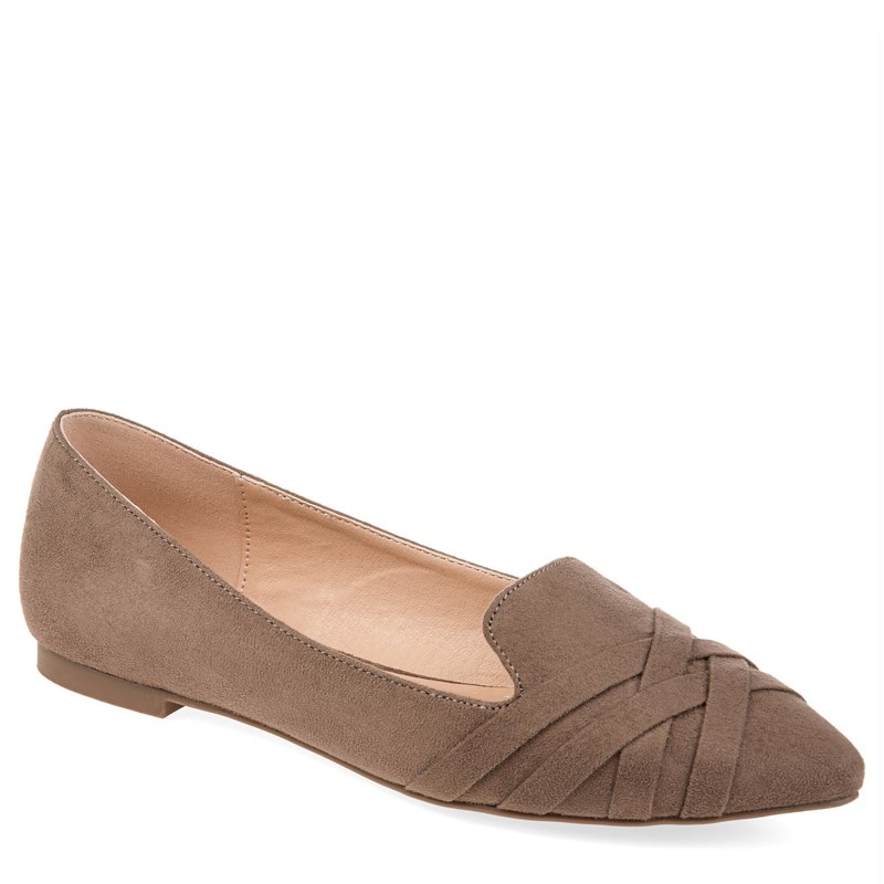 Journee Women's Mindee Flat Shoes (Taupe) - Size 10.0 M