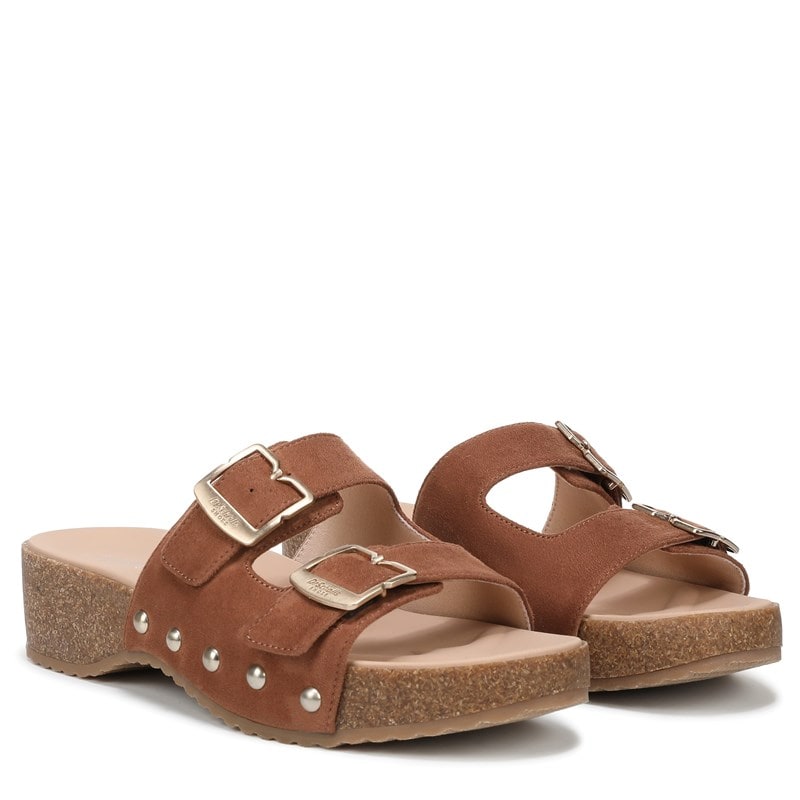 Dr. Scholl's Orig Collection Women's Original Win Flex Platform Sandals (Honey Brown Fabric) - Size 11.0 M