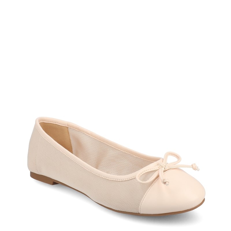 Journee Women's Kaiah Ballet Flat Shoes (Mesh/Pink) - Size 9.0 W