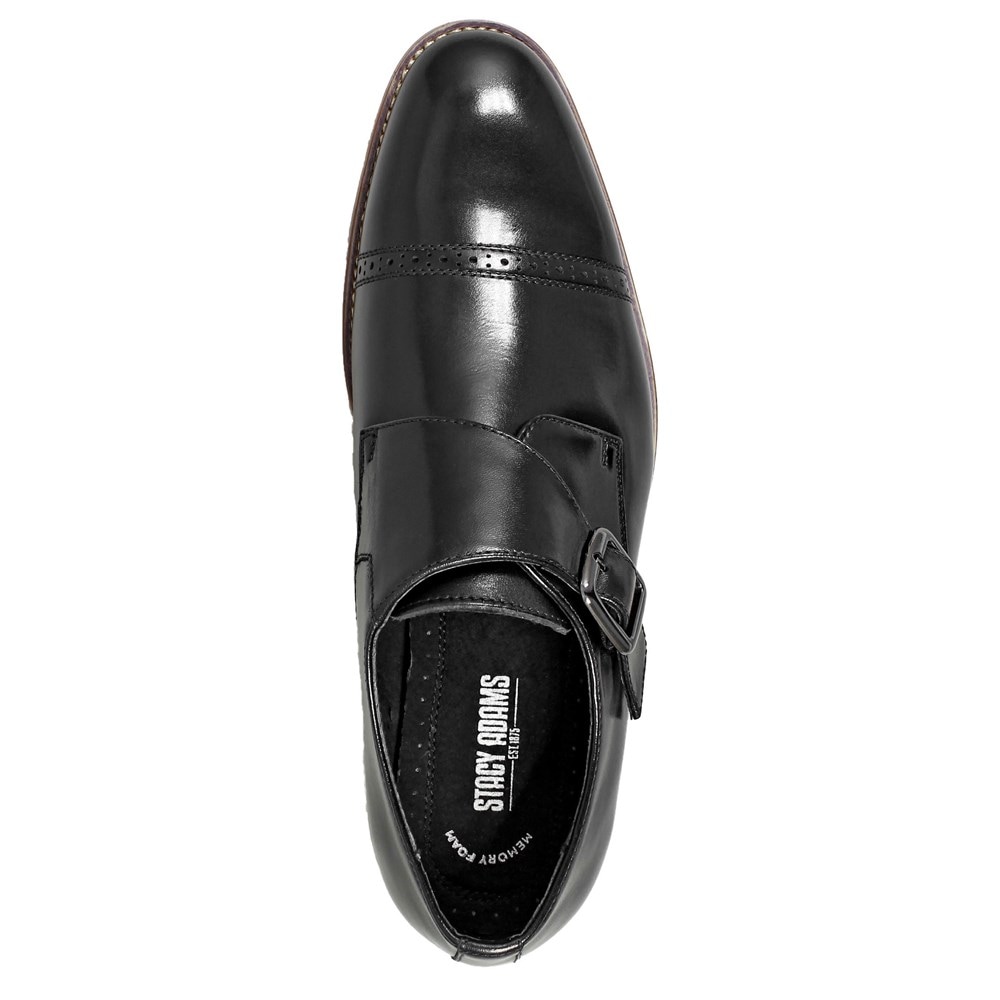 Stacy Adams Men s Desmond Cap Toe Monk Strap Shoe Famous Footwear
