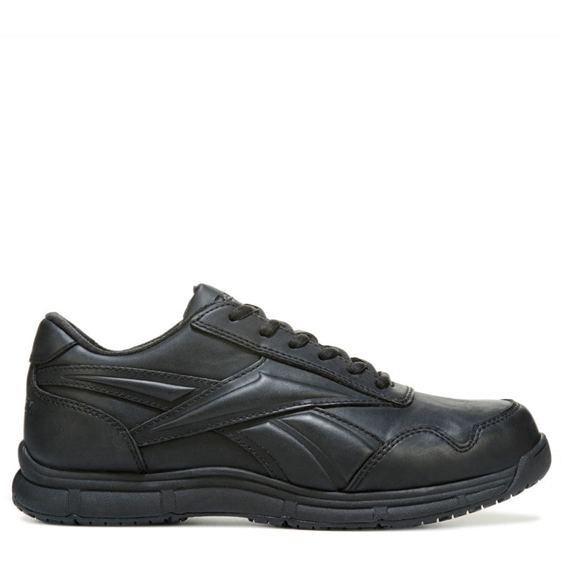 Reebok Work Men's Jorie Slip Resistant Work Oxford Shoes (Black Leather) - Size 14.0 M