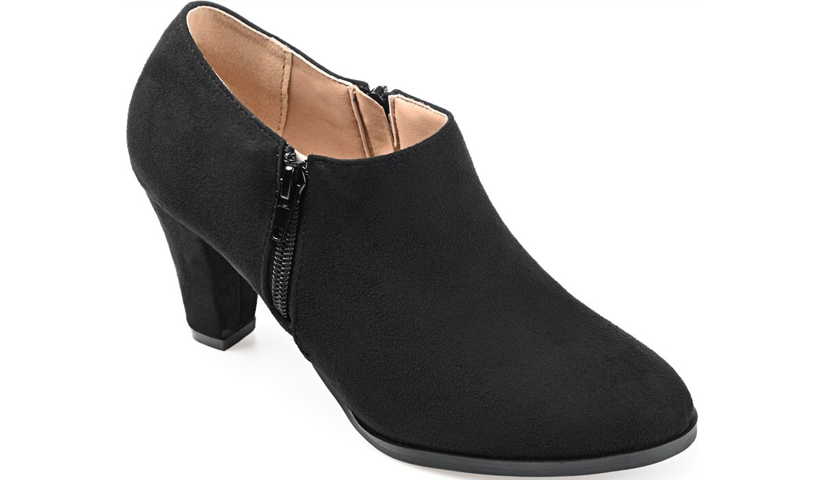 womens black dress booties