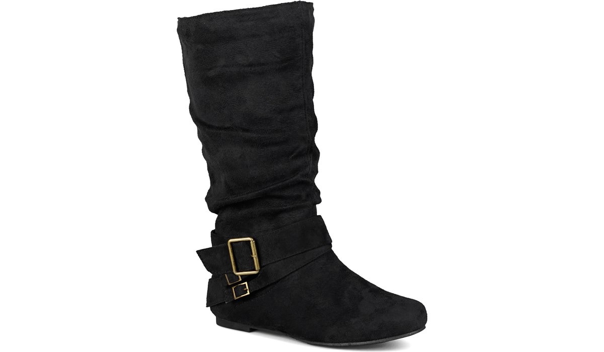 Journee Collection Womens Slouch Mid Calf Microsuede Boots New 