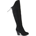 Black Faux Suede