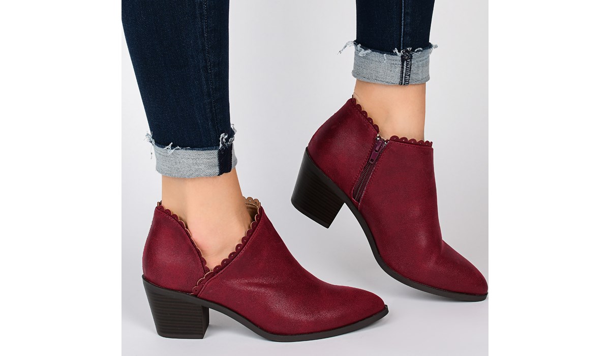 Journee Women's Tessa Block Heel Ankle Boot | Famous Footwear