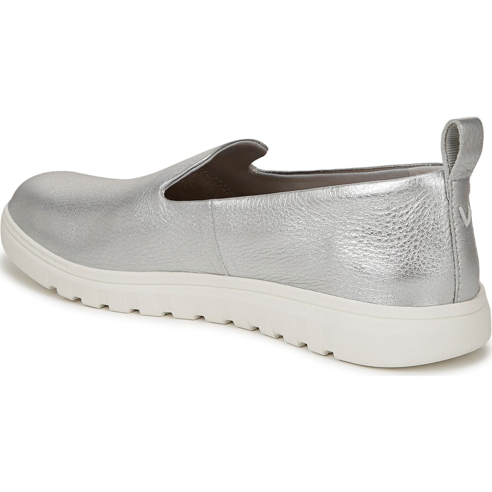 (取寄) バイオニック レディース アップタウン ウイルエー VIONIC women Uptown Willa Cream Leather Vionic Women's Uptown Willa Slip On Flat | Famous Footwear