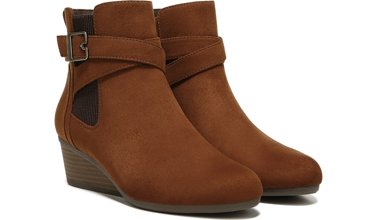 famous footwear wedge booties