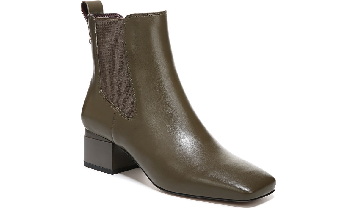 franco waxton block heel bootie