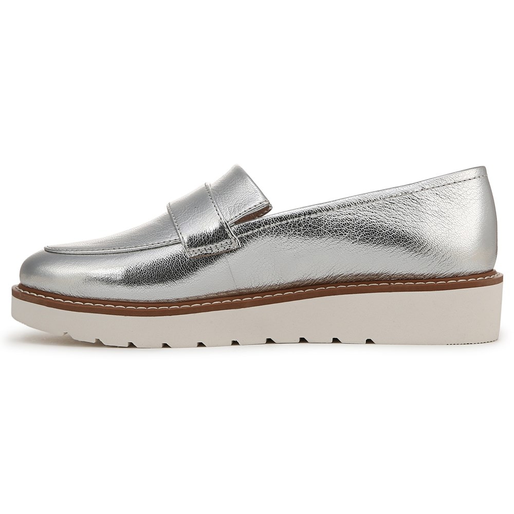 (取寄) ナチュラライザー レディース アディライン Naturalizer women Adiline Silver Leather Naturalizer Women's Adiline Loafer | Famous Footwear